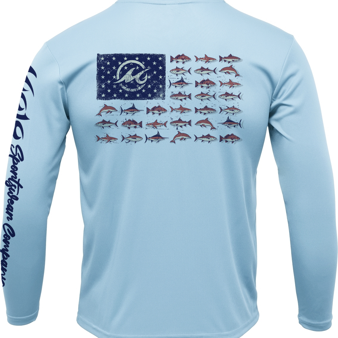 Men's SoWal Sun Jersey American Gulf School Long Sleeve