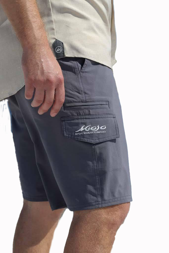 Mojo Sportswear Stretch Fit Shorts in Dune Size: S