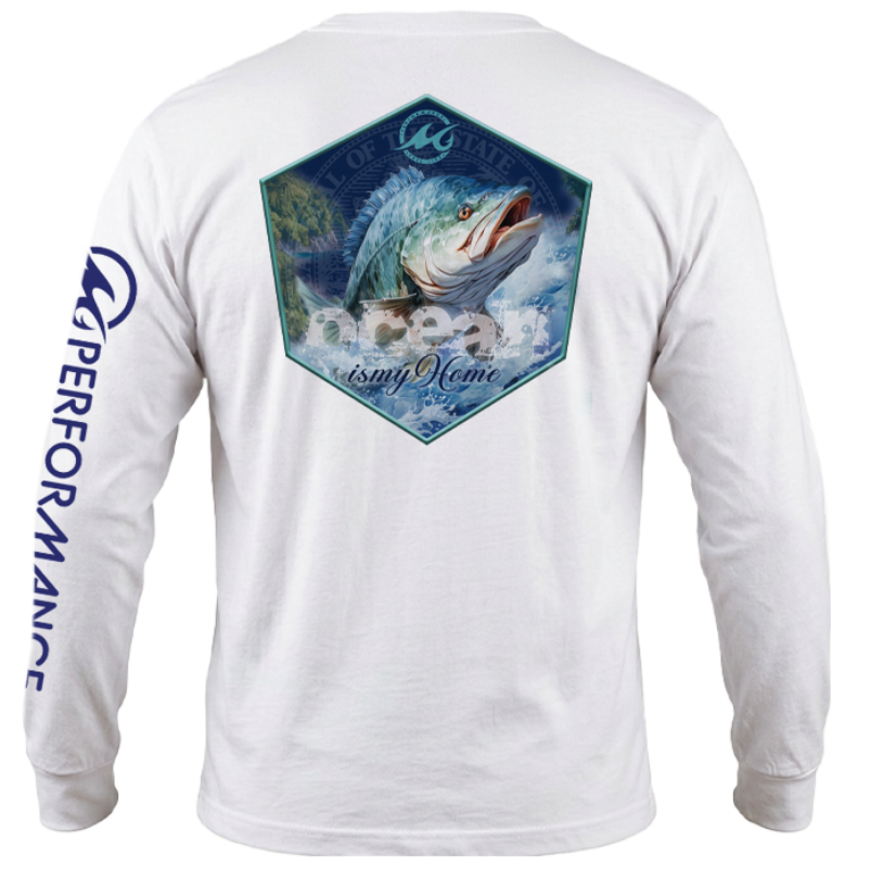 Men's SoWal Sun Jersey Ocean Bass Long Sleeve