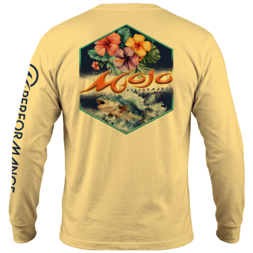 Men's SoWal Sun Jersey Mojo Hibiscus Long Sleeve