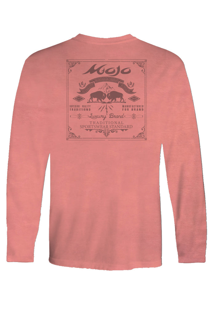 Buffalo Stamp Long Sleeve T-Shirt - Mojo Sportswear Company