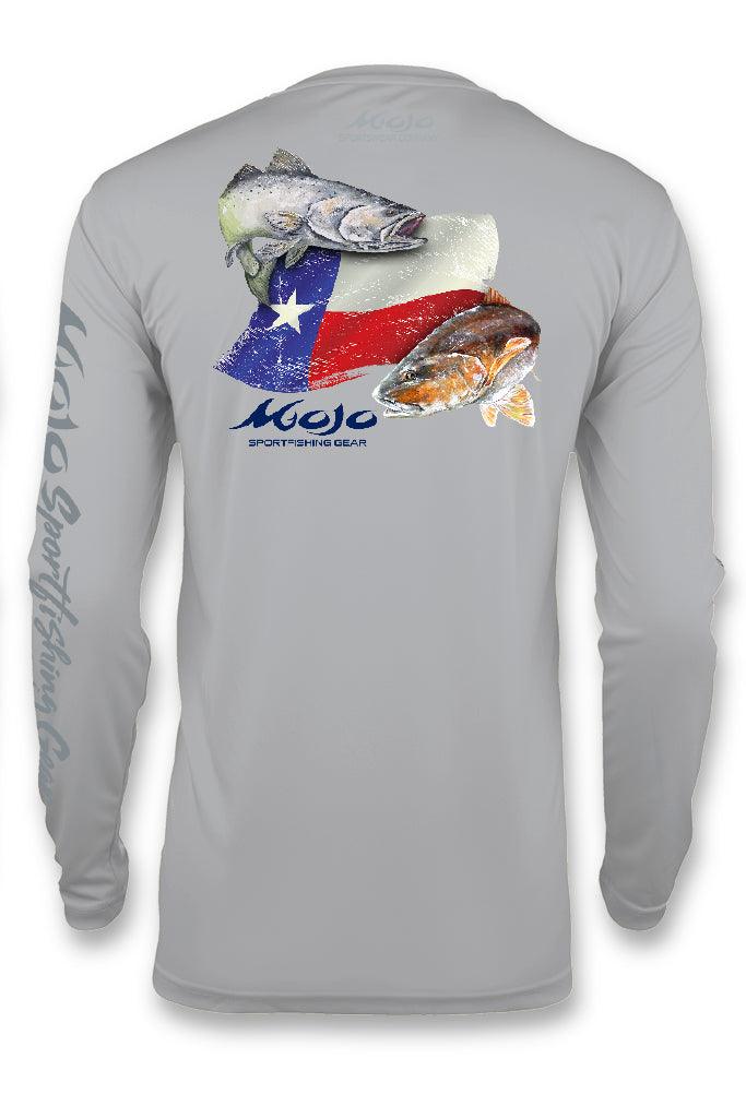 Performance Fish Texas Flag Redfish/Trout - Mojo Sportswear Company