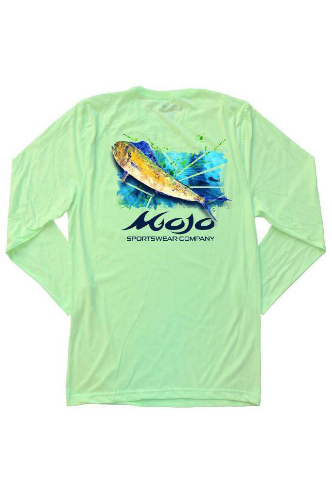 Mahi Shatter Long Sleeve T-Shirt - Sea Oat - S - Mojo Sportswear Company