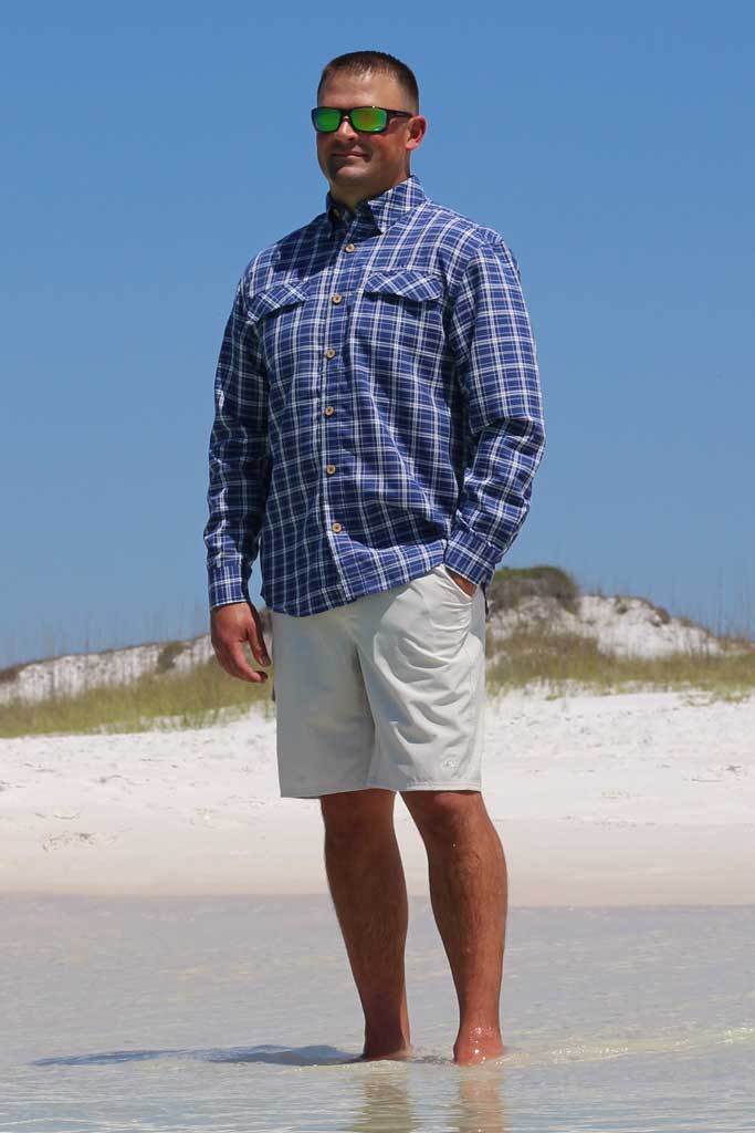 Coastal Plaid Long Sleeve - Mojo Sportswear Company