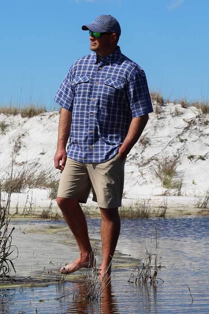 Coastal Plaid Short Sleeve - Mojo Sportswear Company