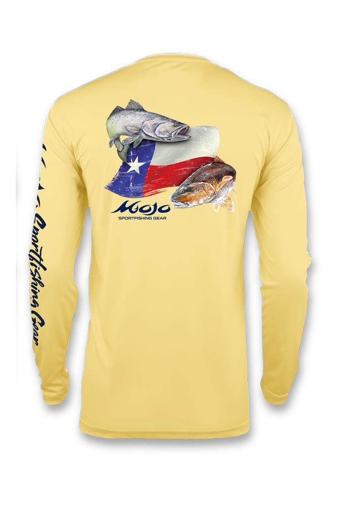 Performance Fish Texas Flag Redfish/Trout - Mojo Sportswear Company