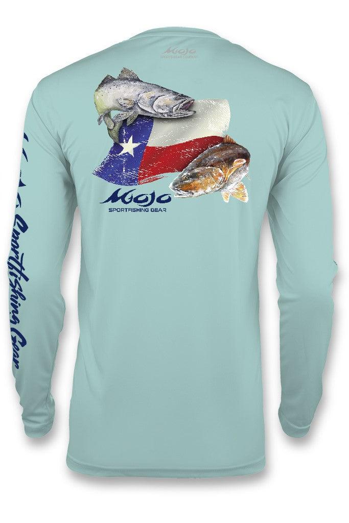 Performance Fish Texas Flag Redfish/Trout - Mojo Sportswear Company