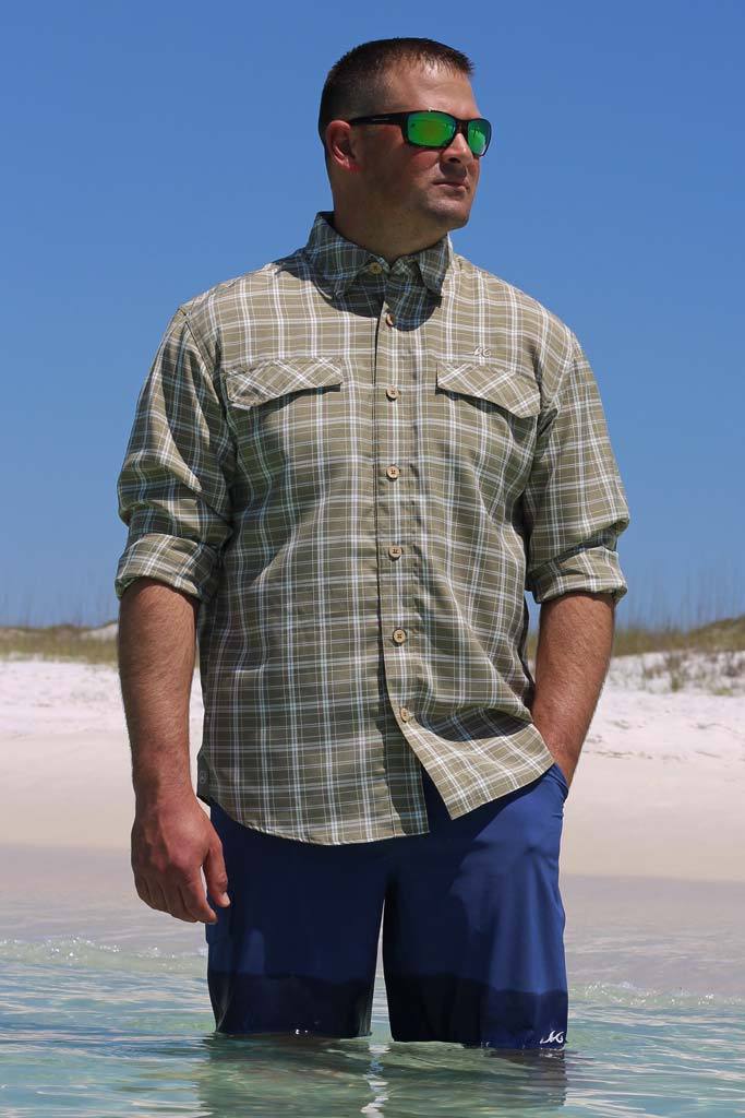 Coastal Plaid Long Sleeve - Mojo Sportswear Company
