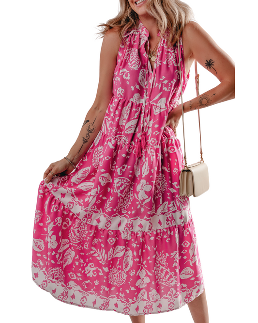Rosé Whisper Women's Midi Dress
