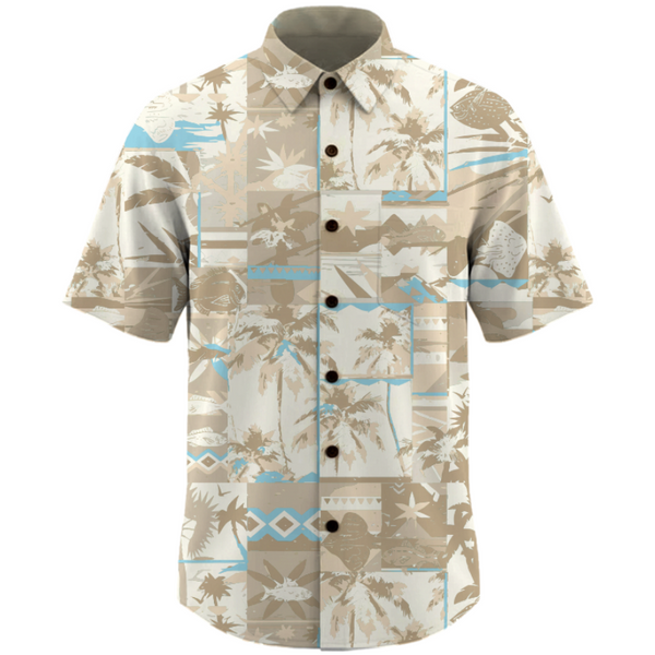 Men's Island Shirt Tiki Palm – Mojo Sportswear Company