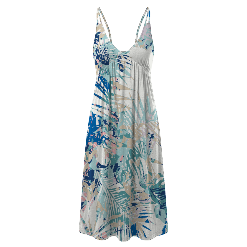 Tropical Oasis Alys Midi Sundress – Mojo Sportswear Company