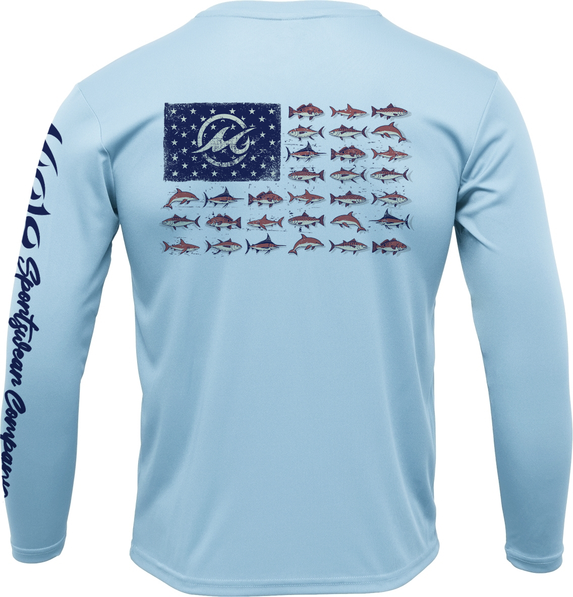 Men's SoWal Sun Jersey American Gulf School Long Sleeve