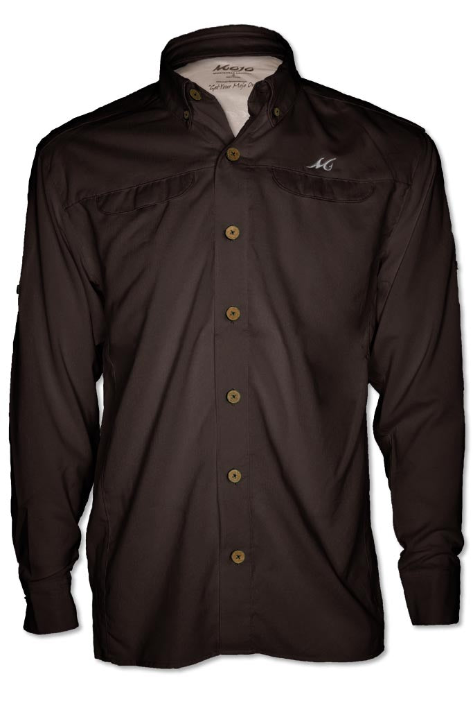 OneWater Marine Mr. Big Long Sleeve Shirt in Octopus Ink Size: L