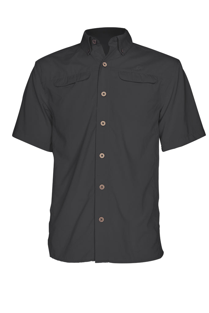 Black Short Sleeve Pro Fishing Shirt