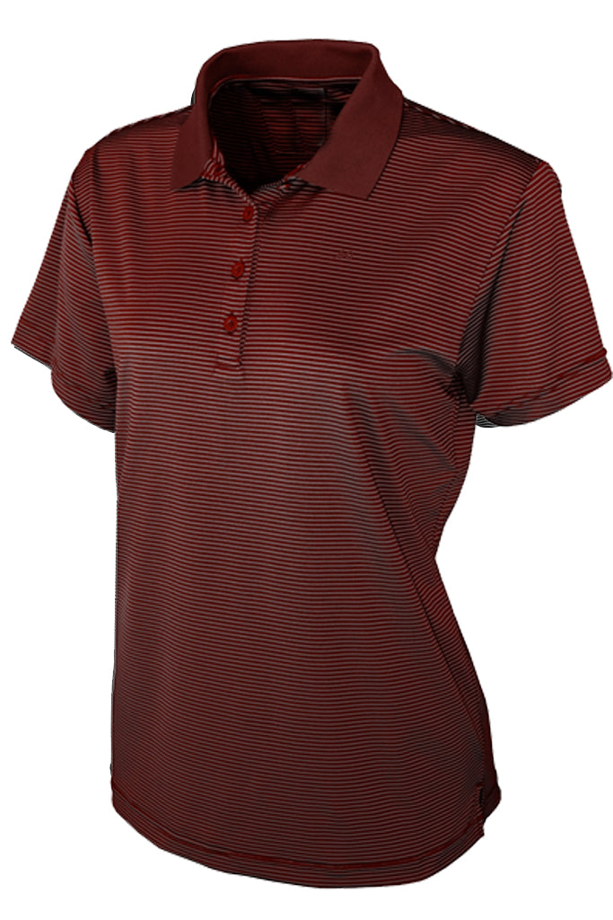Ladies Micro Striped Performance Polo - Mojo Sportswear Company