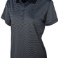 Ladies Micro Striped Performance Polo - Mojo Sportswear Company