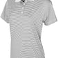 Ladies Micro Striped Performance Polo - Mojo Sportswear Company