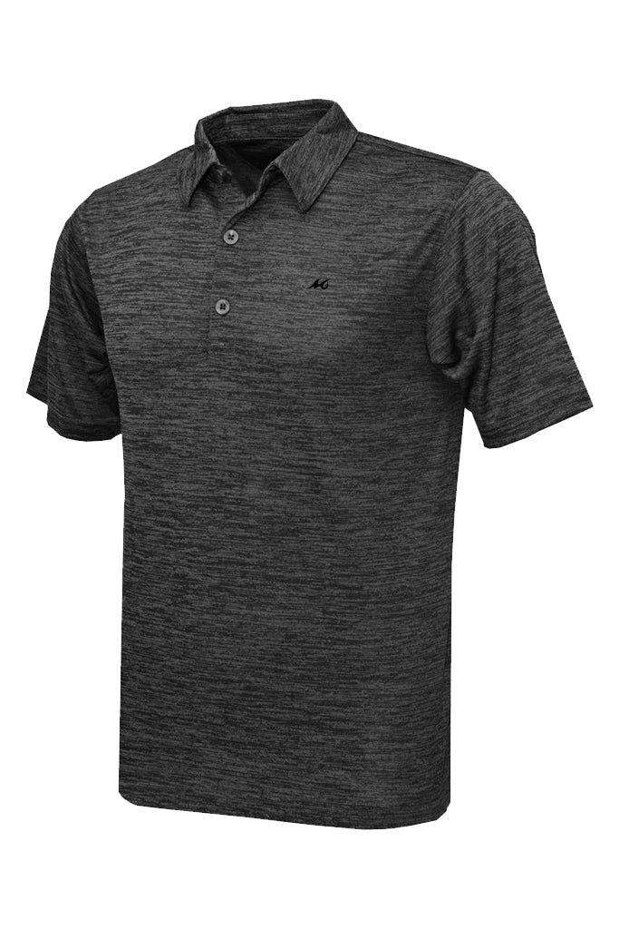 Men's Heathered Performance Polo - Mojo Sportswear Company