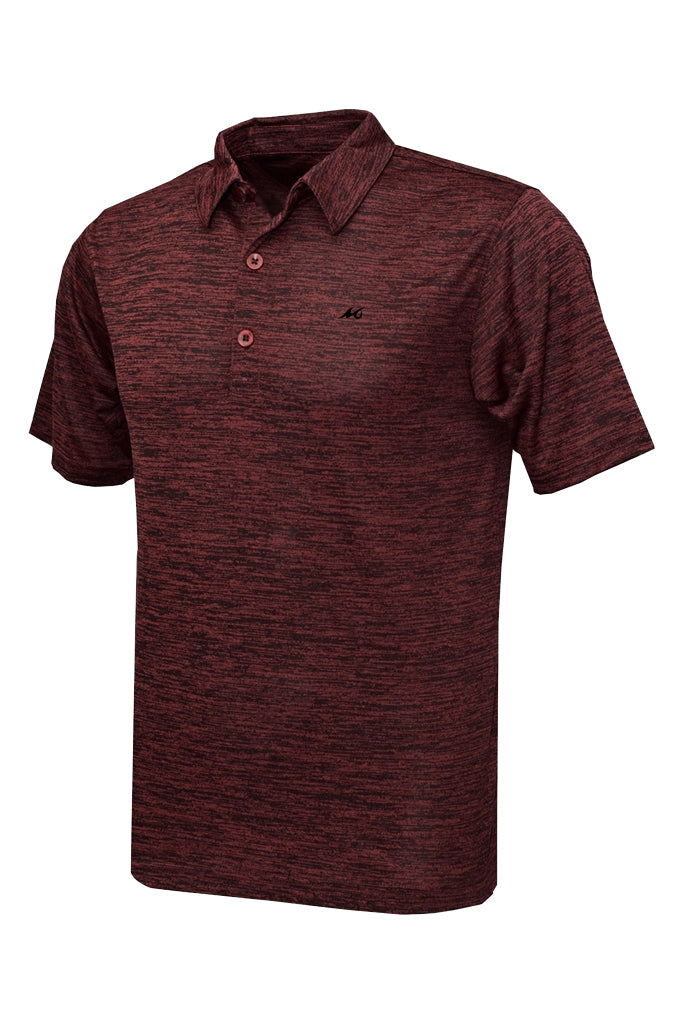 Men's Heathered Performance Polo - Mojo Sportswear Company