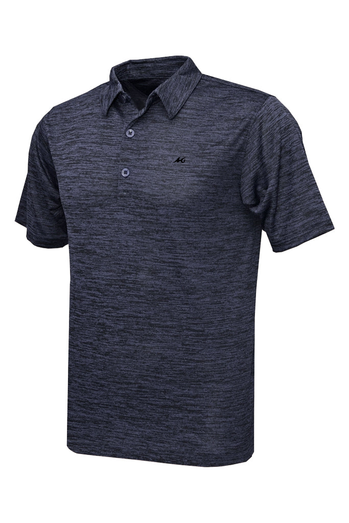 Men's Heathered Performance Polo - Mojo Sportswear Company