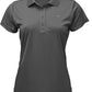 Ladies Solid Ribbed Performance Polo - Mojo Sportswear Company