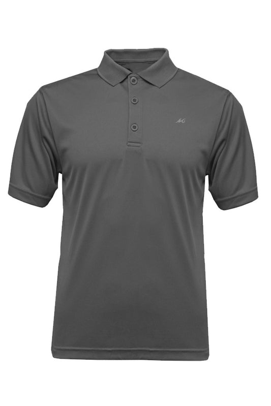 MSC Men's Solid Ribbed Performance Polo - Mojo Sportswear Company