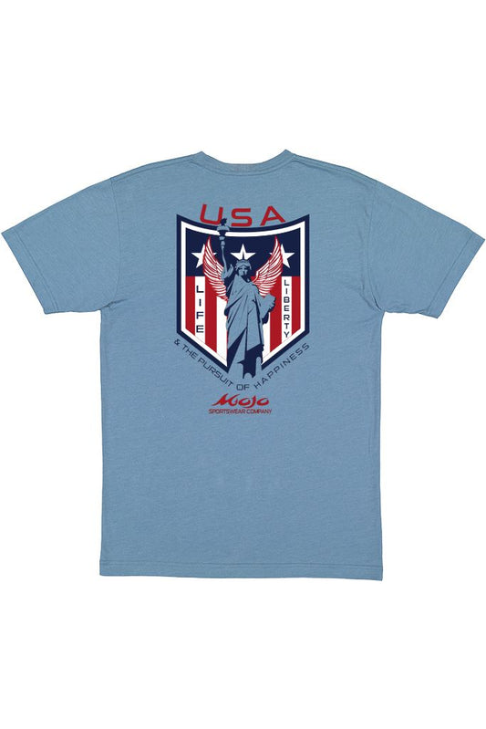 Statue of Liberty Short Sleeve T-Shirt - Mojo Sportswear Company