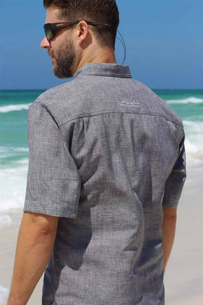 Mojo Sportswear Coastal Linen Short Sleeve, Men's, Size: Small, White