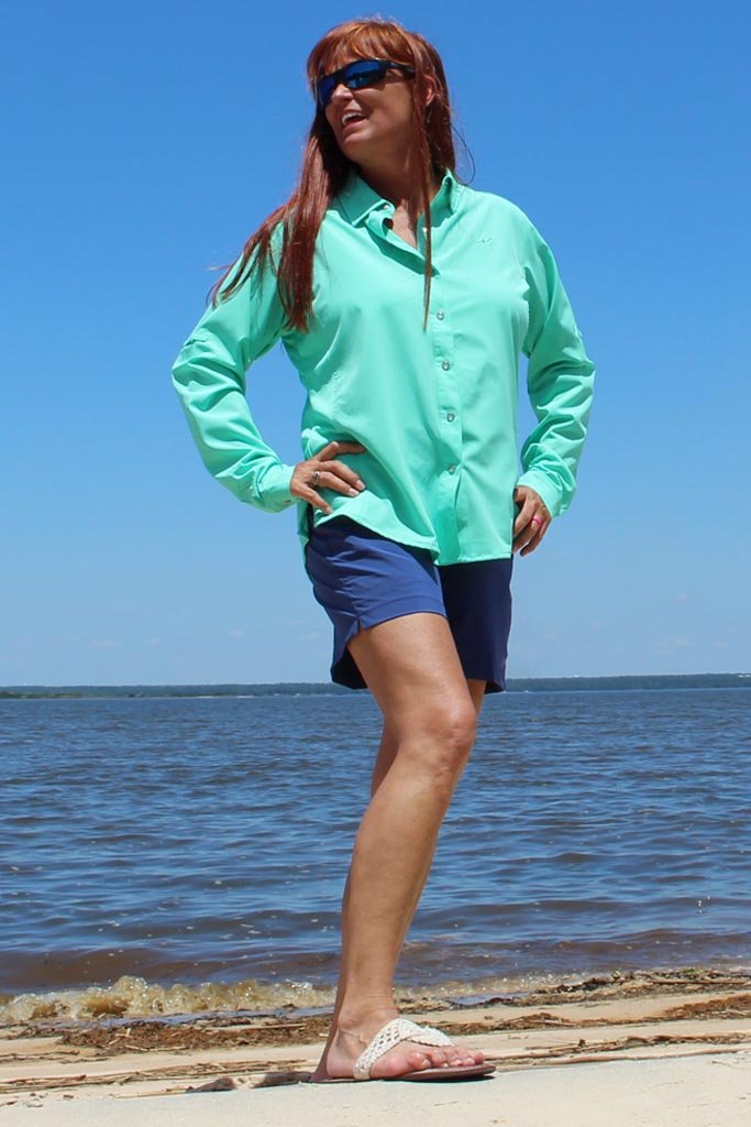 Ms. Cool Fishing Shirt - Octopus Ink - M - Mojo Sportswear Company