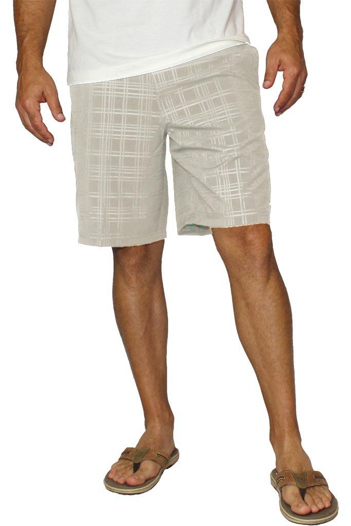 Mojo Sportswear Company Plaid Tec Board Shorts(Octopus Ink/M)