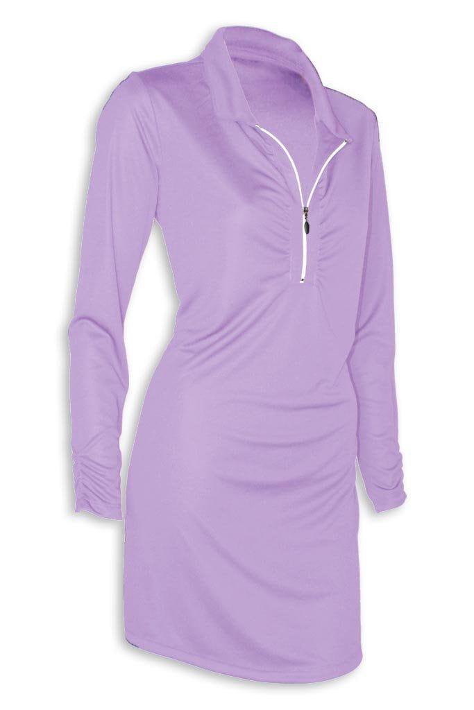 Ladies Shell Caye 1/4 Zip Dress - Abalone - S - Mojo Sportswear Company