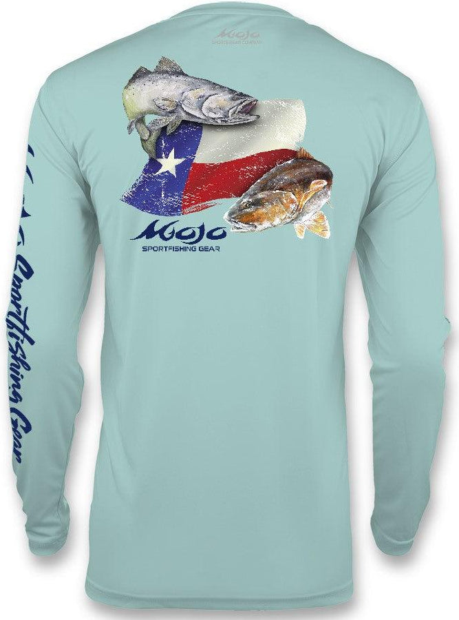 Performance Fish Texas Flag Redfish/Trout - Mojo Sportswear Company